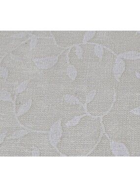 Ivory Cotton Fat Quarter Fabric 18x22" Subtle Leaf Pattern Quilting Crafts